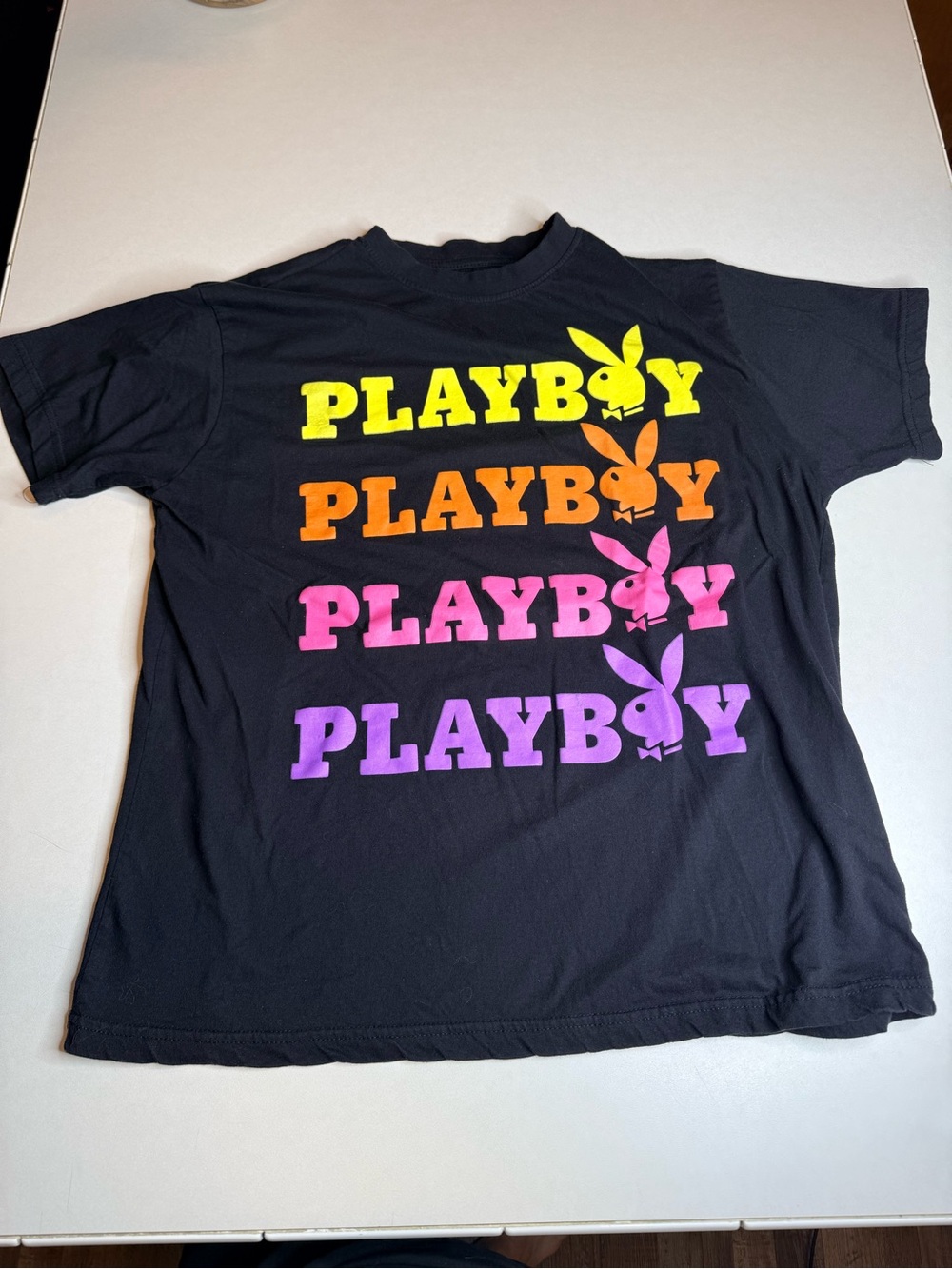Playboy Multicolor Logo Graphic T-Shirt – Size 1X